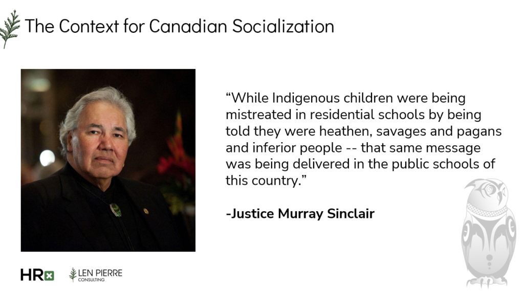 Context of Canadian socialization